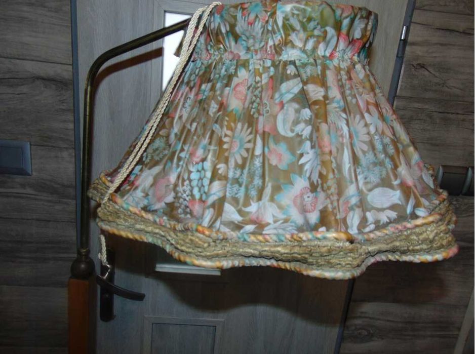 Lampa podłogowa,stojąca,art deco,drewniana