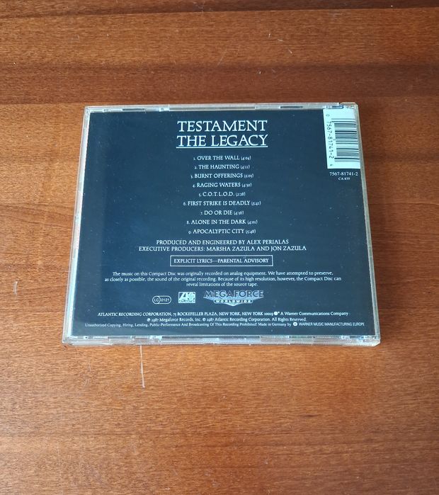 Testament The Legacy CD