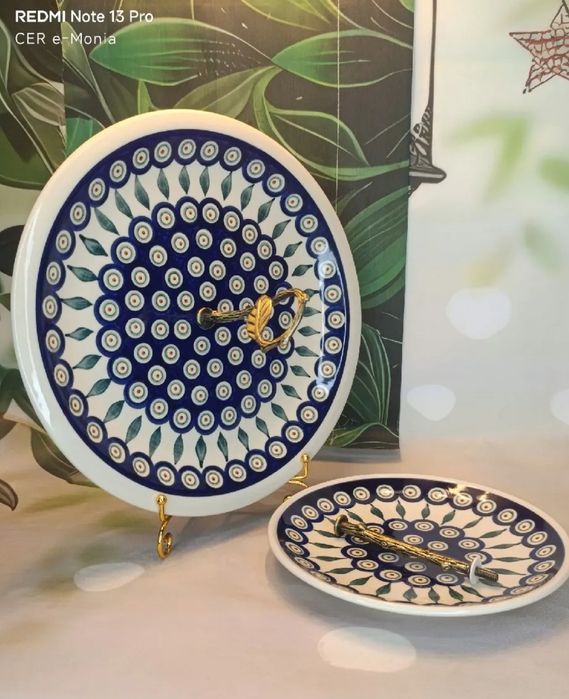 Patera ceramiczna Bolesławiec 2 w 1 27,5 cm ceramika Z.C. Bolesławiec