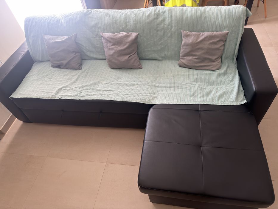 sofá-cama chaise longue