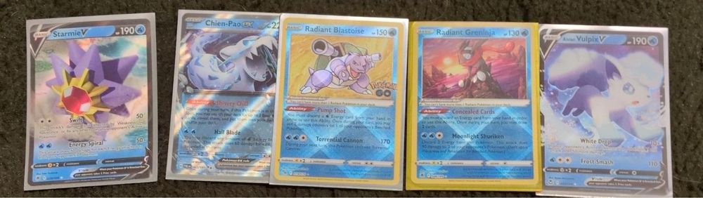 Oryginalne karty pokemon na sztuki