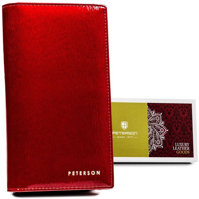 elegancki portfel damski na magnes - peterson