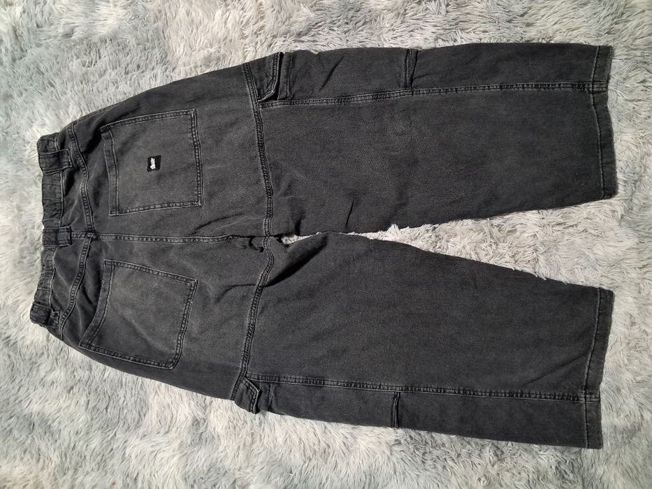 Широкі штани/Джинси Baggy Cargo Pull&Bear (STWD) — темно-сірі / графіт