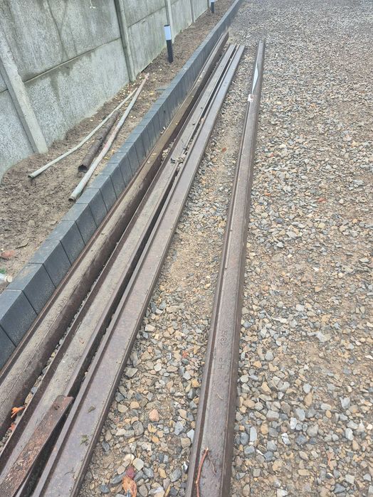 Sprzedam 4 szt  7 metrowych szyn kolejowych