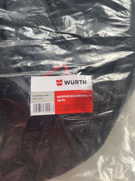 Mochila nova e selada Wurth