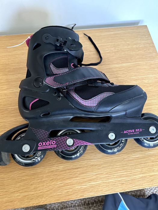 Patins criança com saco de transporte e capacete