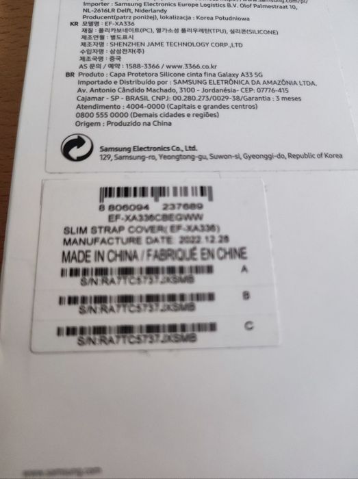 Capa Samsung Galaxy A33 Slim strap