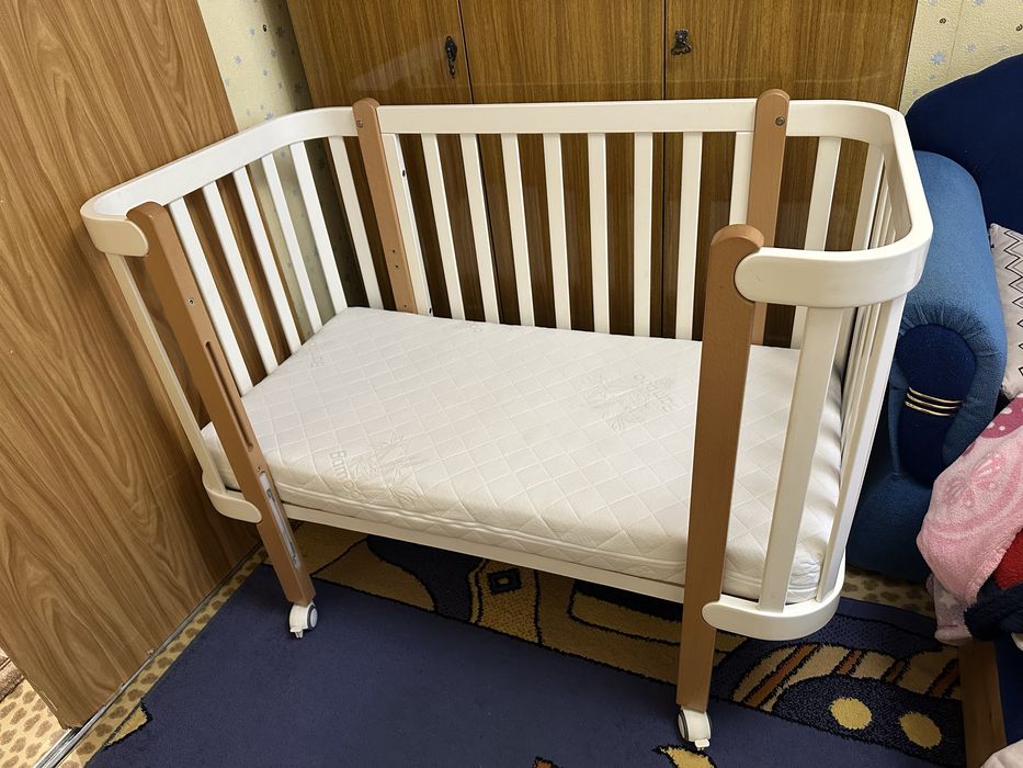 Кроватка, ліжечко верес с матрасом