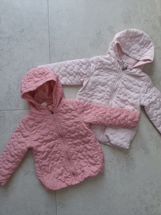 Kurtka płaszczyk 98 rozowa dziewczynka wiosna jesień lekka