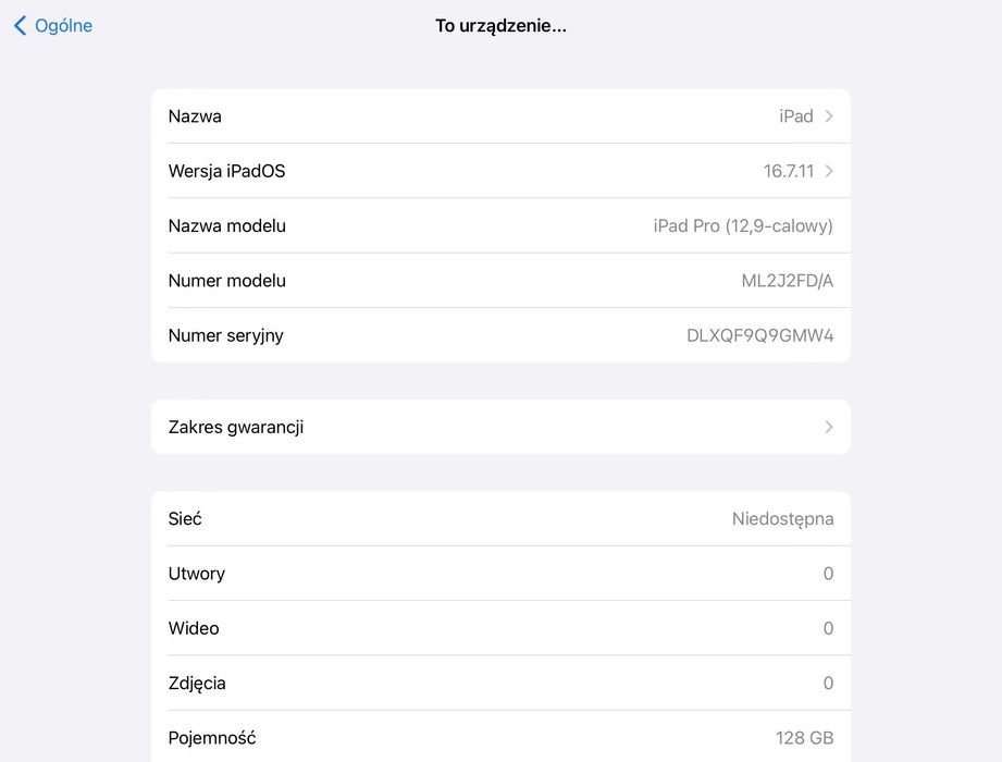 iPad Pro 12,9" 128GB 1 gen + Apple Pencil + Etui + Klawiatura