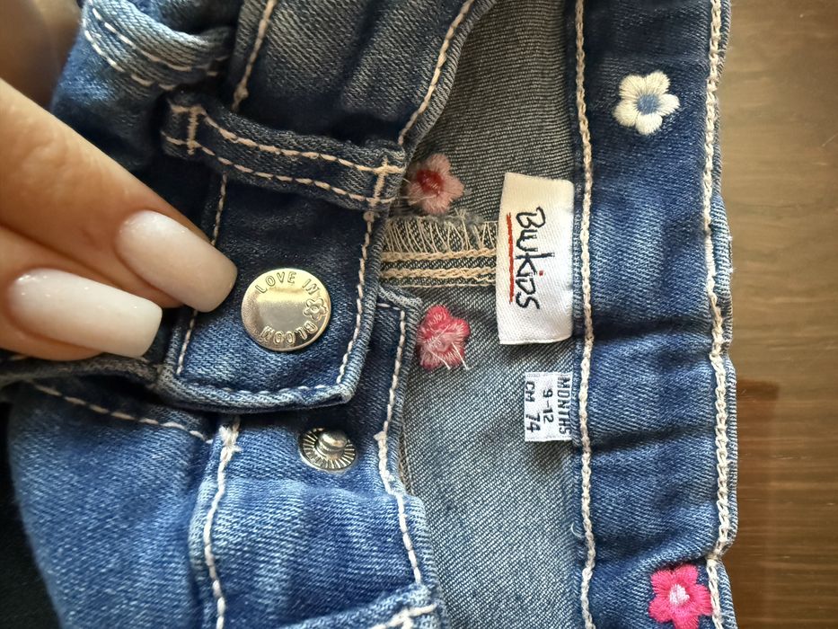 Дитячі джинси для дівчинки Zara, розмір 74 та 80