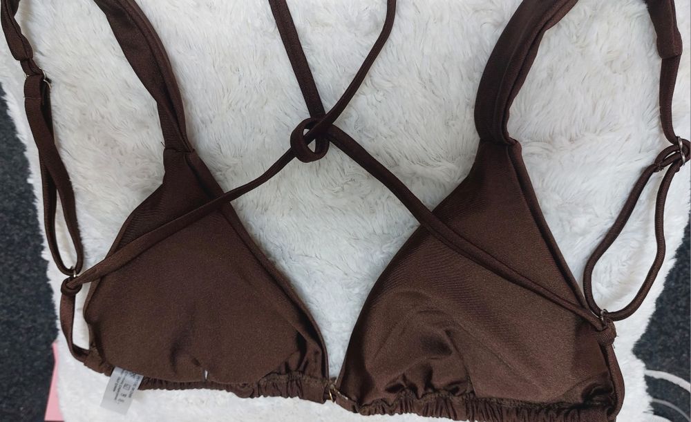 Sutiã bikini L , NOVO castanho