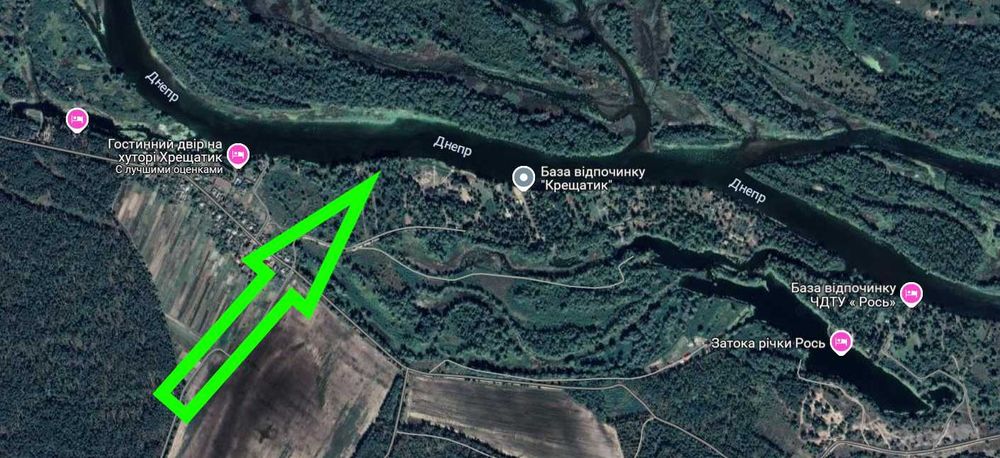 Супер ділянка! 87 соток з виходом на річку Дніпро!