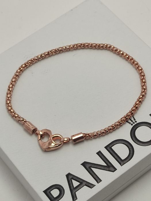 Bransoletka 21 srebrna ALE MET w różowym złocie