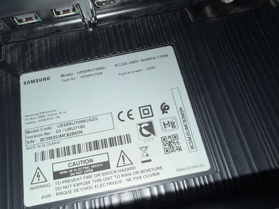 Телевізор Samsung UE65RU7099  з Німеччини