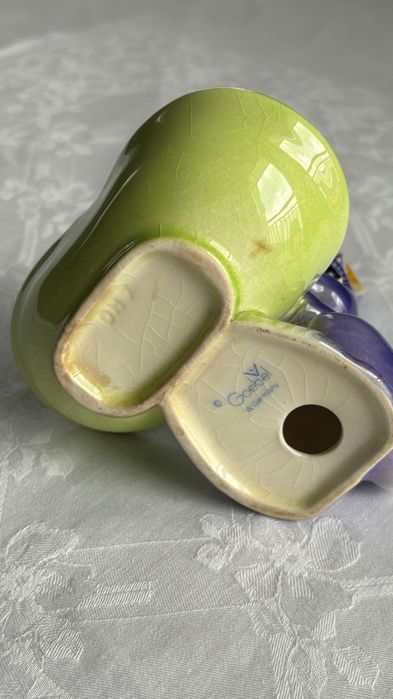 Figurka Goebel zając królik z koszykiem bunny