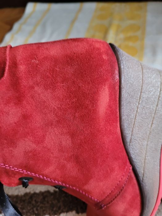 Lanquier botki czerwone rozmiar 40