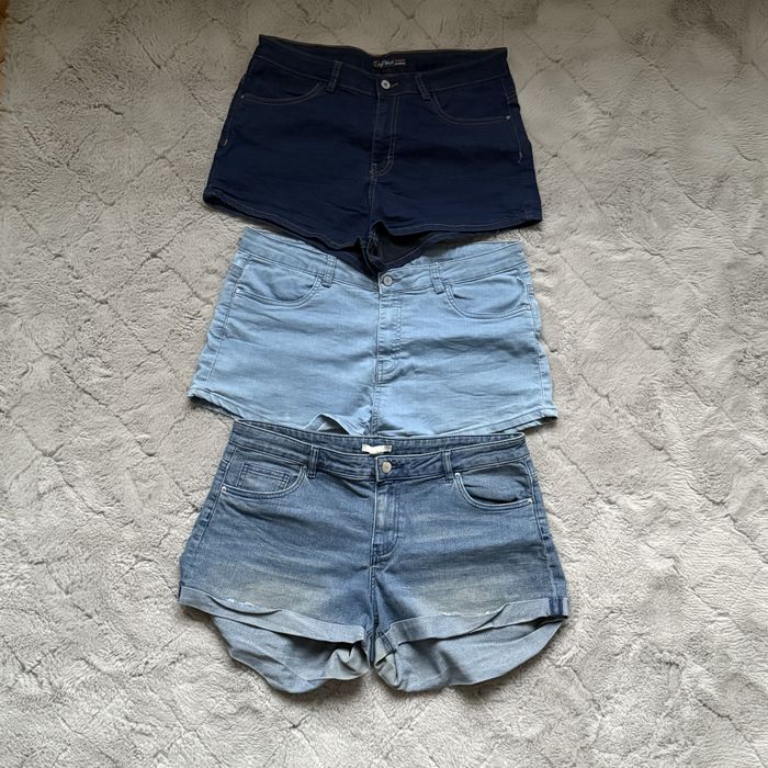 Zestaw krótkich spodenek jeansowych XL