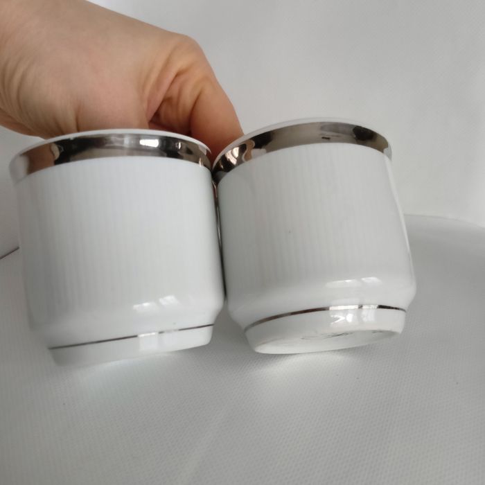 Zestaw 2 filiżanki Chodzież PRL Roman