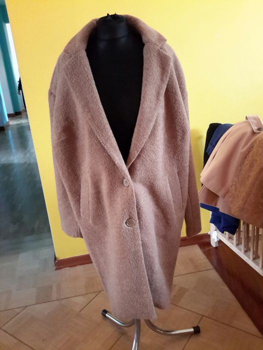 Nowy płaszcz bonprix miodowy camel bucle rozmiar 44 okazja tanio