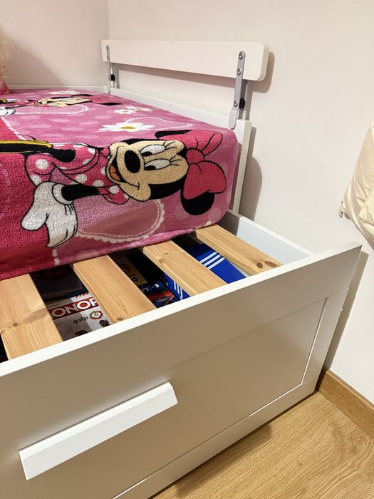 Cama IKEA Brimnes 80x200 + 1 colchão
