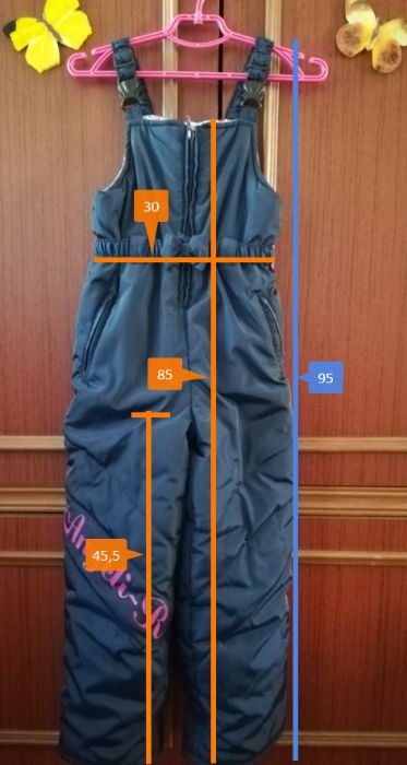 Зимняя курточка с комбинезоном на девочку