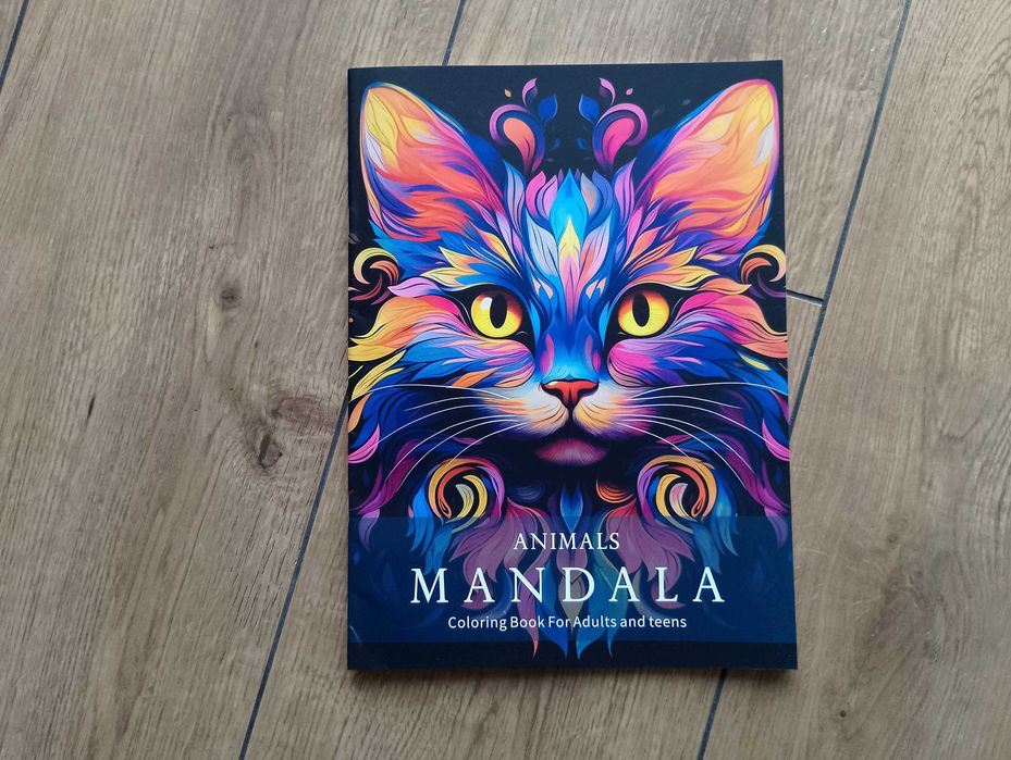 Animals Mandala A4, Coloring Book, kolorowanki dla dzieci i dorosłych.