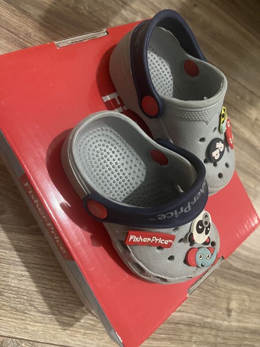 Fisher Price buty buciki klapki jak Crocs r. 20, do nauki chodzenia