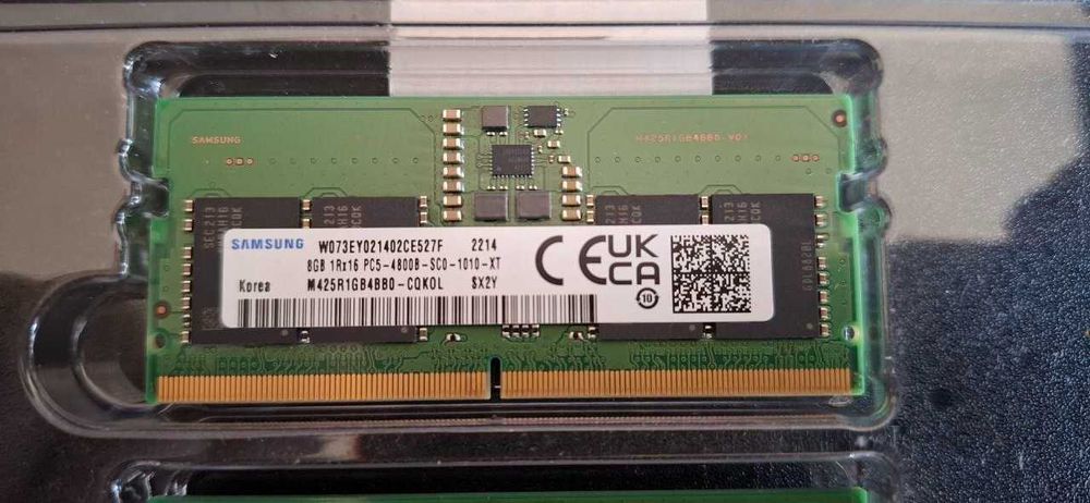 Новая RAM для ноута 16 GB [2x8GB] Samsung 8GB DDR5‑4800 SODIMM (M425R1GB4BB0‑CQK)