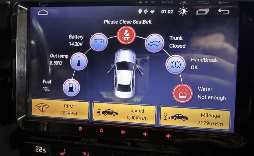 Андроід магнітола стояла на Passat B7 USA