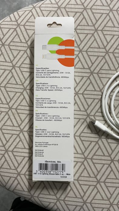 Carregador iphone Apple