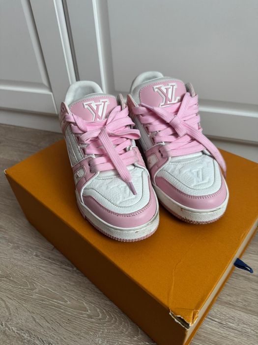 Louis Vuitton LV Trainer Sneaker (pink/white) 37
