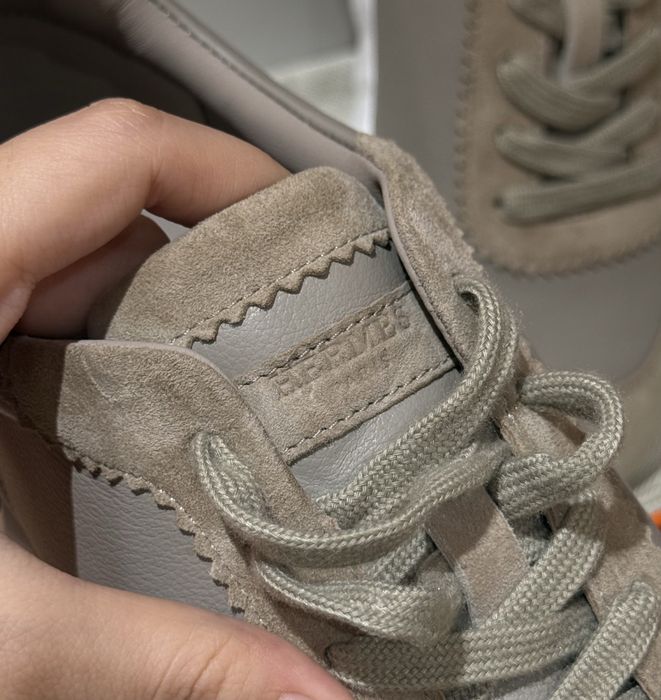 Кроссовки Hermes bouncing повний комплект 37  бутика шкіряні ручна робота найвища якість виконання кроссовки жіночі чорні
