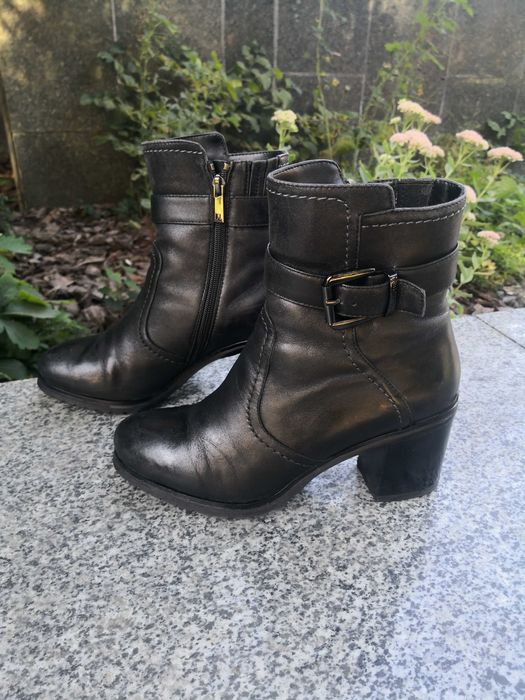 Ботинки зимние TJ collection (Ти Джей), Италия, кожа, натурал.мех, 37.