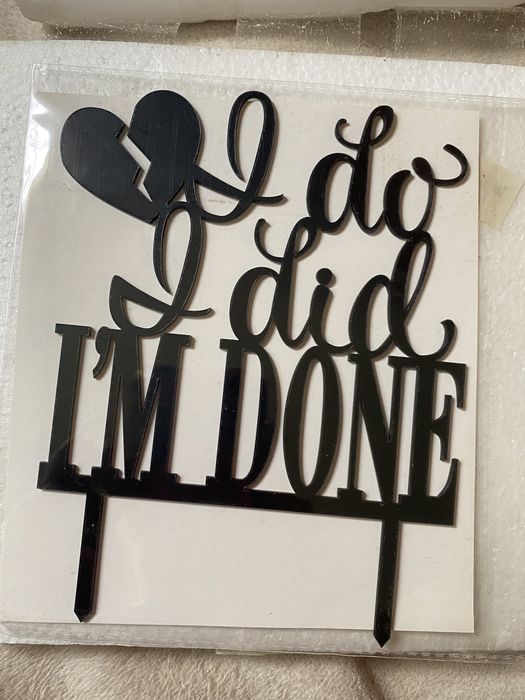 Divorce Celebration Cake Topper64862789609859121
