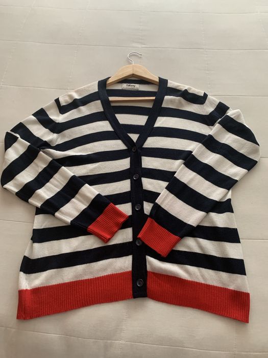 Casaco de malha de riscas Tiffany