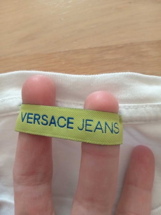 Versace jeans tshirt optical biały M