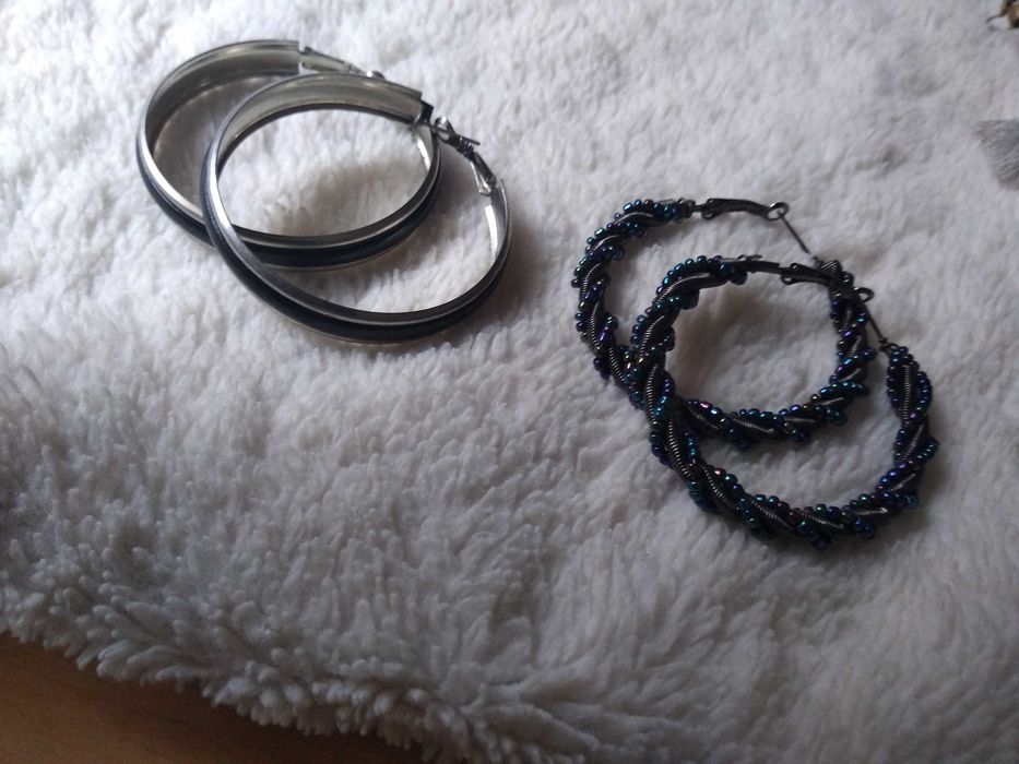 Kolczyki koła dwie pary