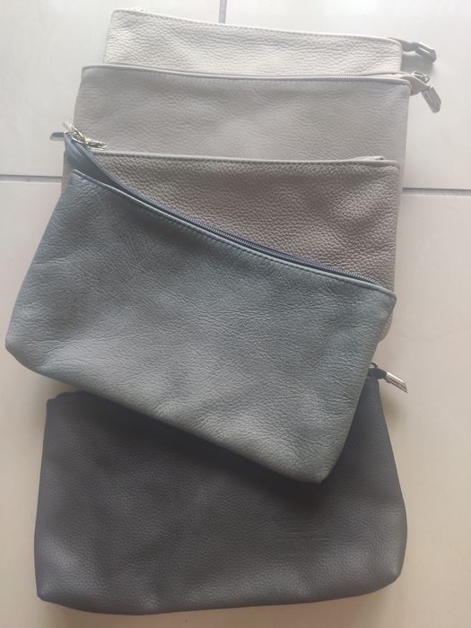 Kosmetyczka Pojemna 100% Skóra Nowa