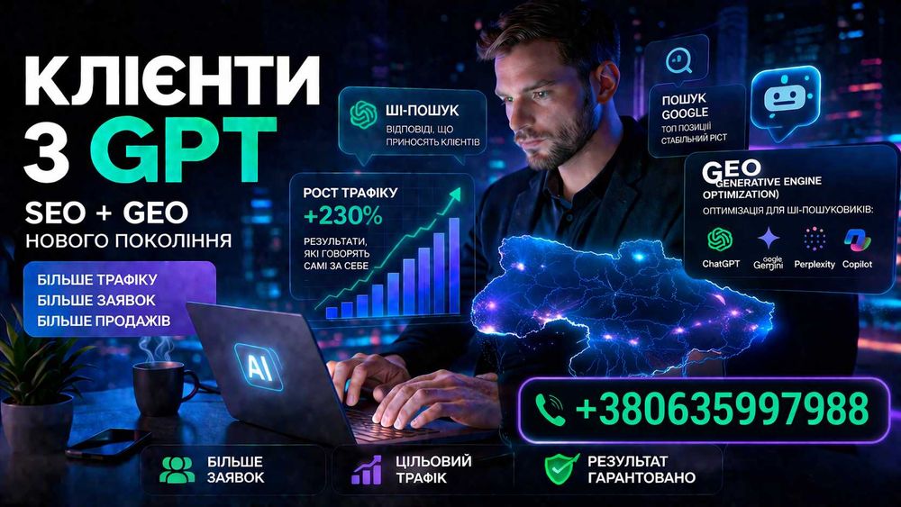 Продвижение в AI поиске. GEO просування / SEO просування