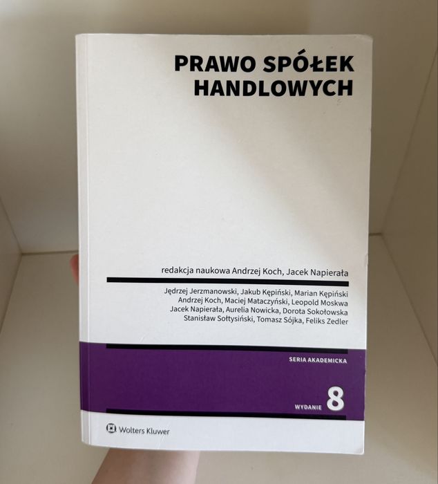 Prawo spółek handlowych podręcznik j. Koch wolters kluwer