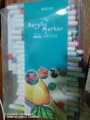 Markery akrylowe 48 szt. nowe