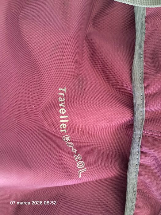 plecak mountain warehouse 60L fioletowy