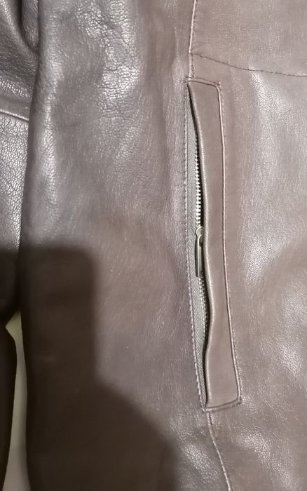 Ted Baker куртка L кожаная бомбер шкіряна шкіра пілот мотокуртка