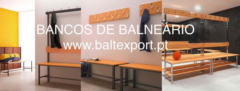 Banco Balneário Corrido Ripas Pinho Compacto Fenólico Para Vestiários