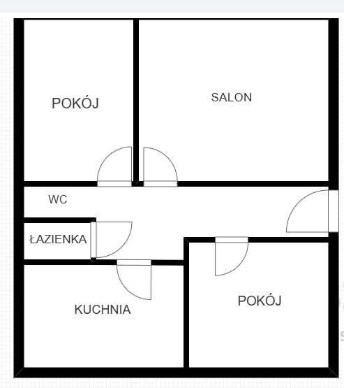 3 pokoje LSM 57,9 m2 ul. Krasińskiego 6