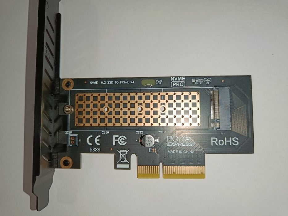 NVME M.2 ssd to pci-e x4
