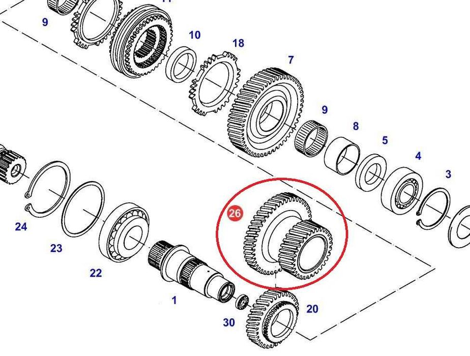 Koło Zębate 30/34 Vario ML160 ML180