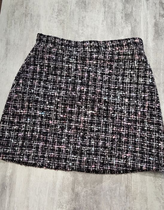 Твидовая мини юбка