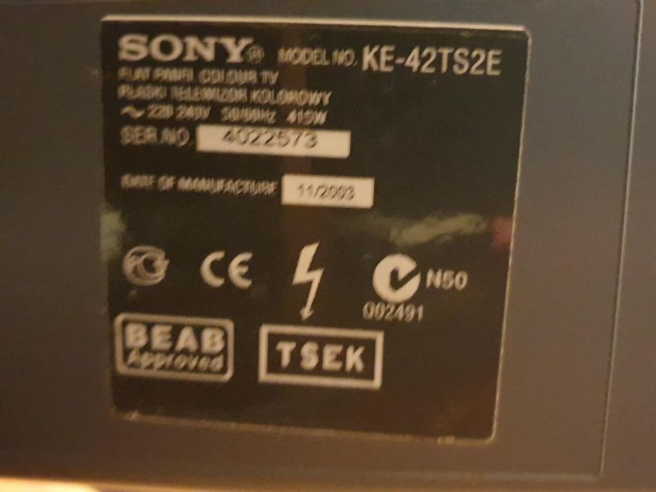 TV Plasma SONY 42